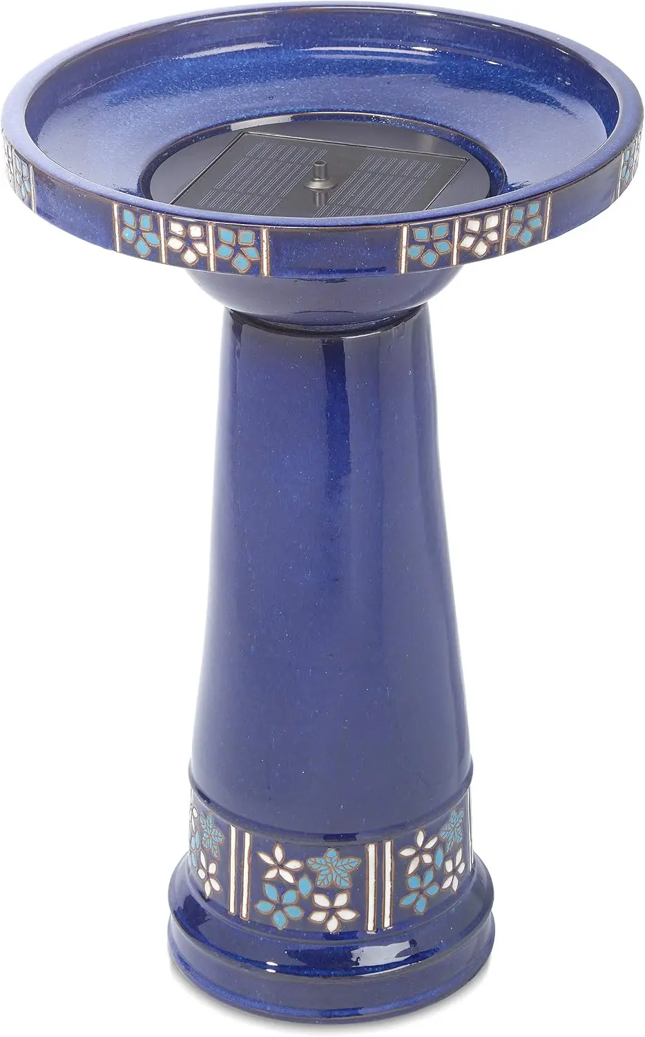 Ceramic Solar Bird Bath