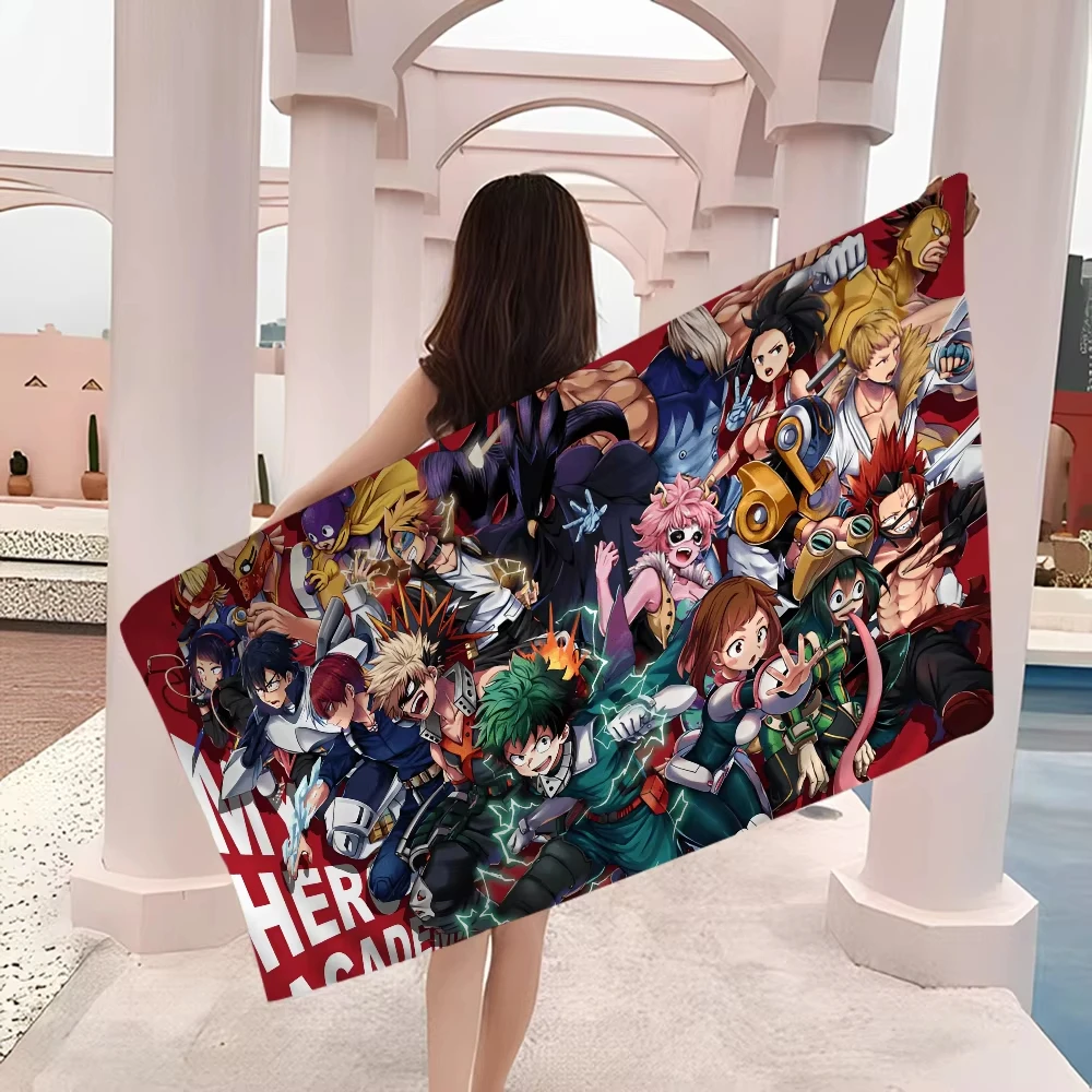 My hero academia Towel Microfiber Beach Towel Absorbent Quick dry Soft Yoga Swimming Resort Mountain Climbing Towel