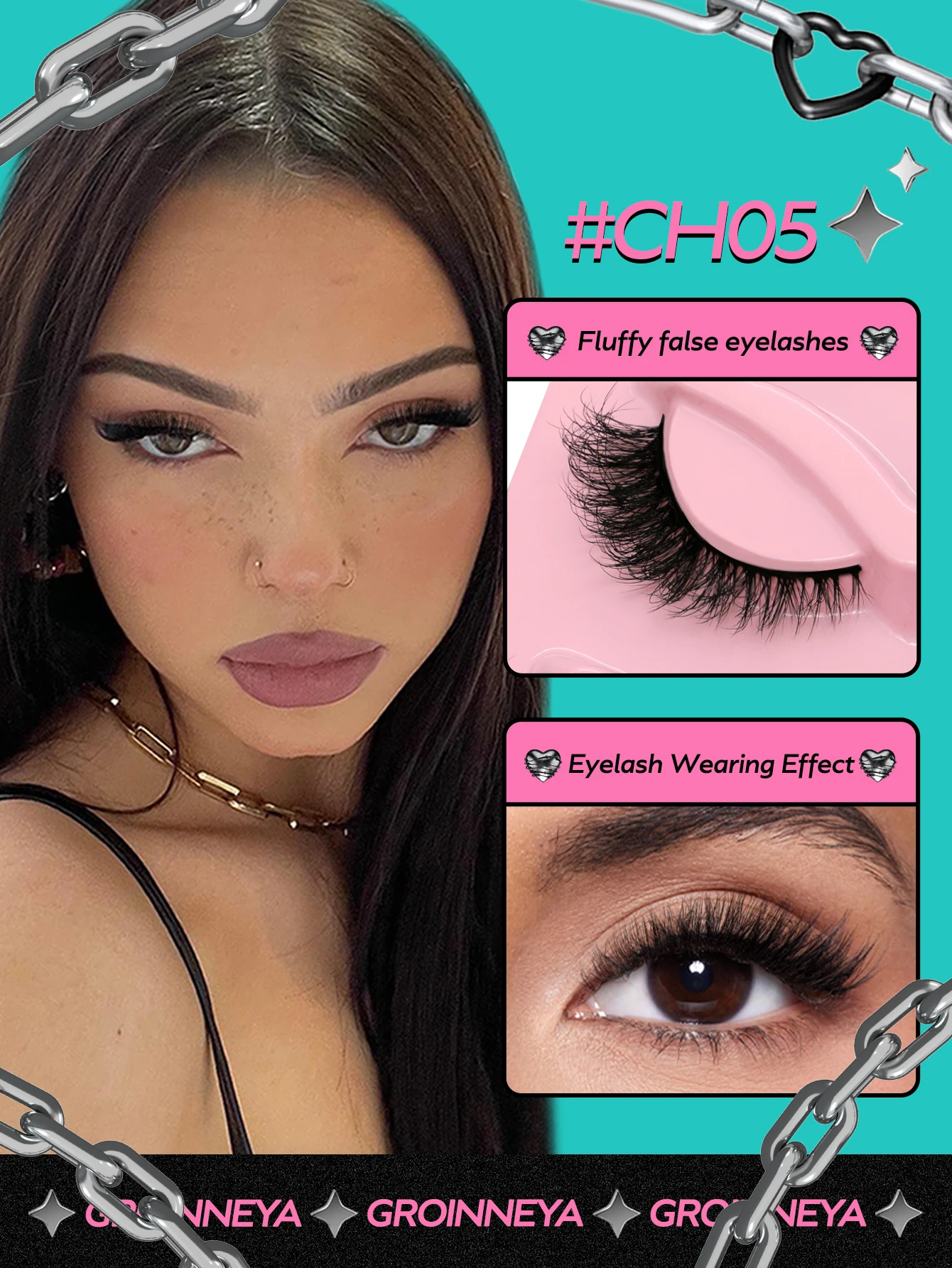 5 Pairs False Eyelashes Cat Eye Lashes Manga Lashes Faux Mink Eyelashes Natural Long Winged End Eye Elongated Eyelashes Faux Cil