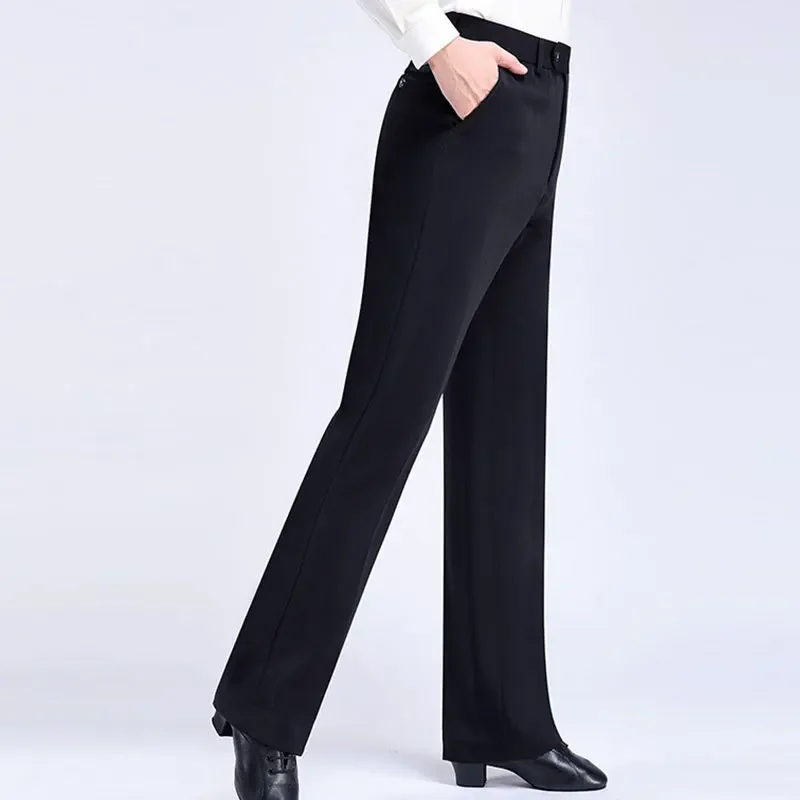 New Dance Trousers 2022 Men National Standard Modern Ballroom Dancing Pants Costumes Adult Latin Training Clothing Black pant