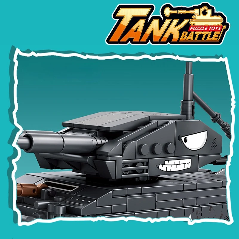 نموذج مركبة دبابة مجنزرة من قطع البناء، قطعة للمجمعين، زينة مجمعة للتركيب لغرفة المعيشة وغرفة النوم والمكتب، هدية مثالية للعطلات