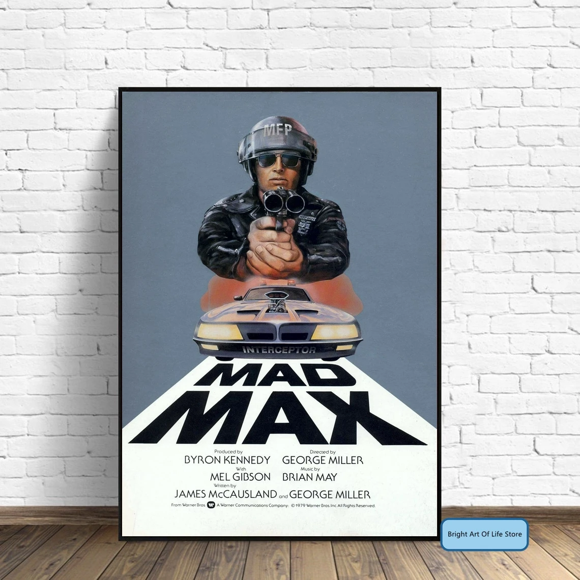 Mad Max Movie Poster Cover Photo Print Canvas Wall Art Home Decor (Unframed)