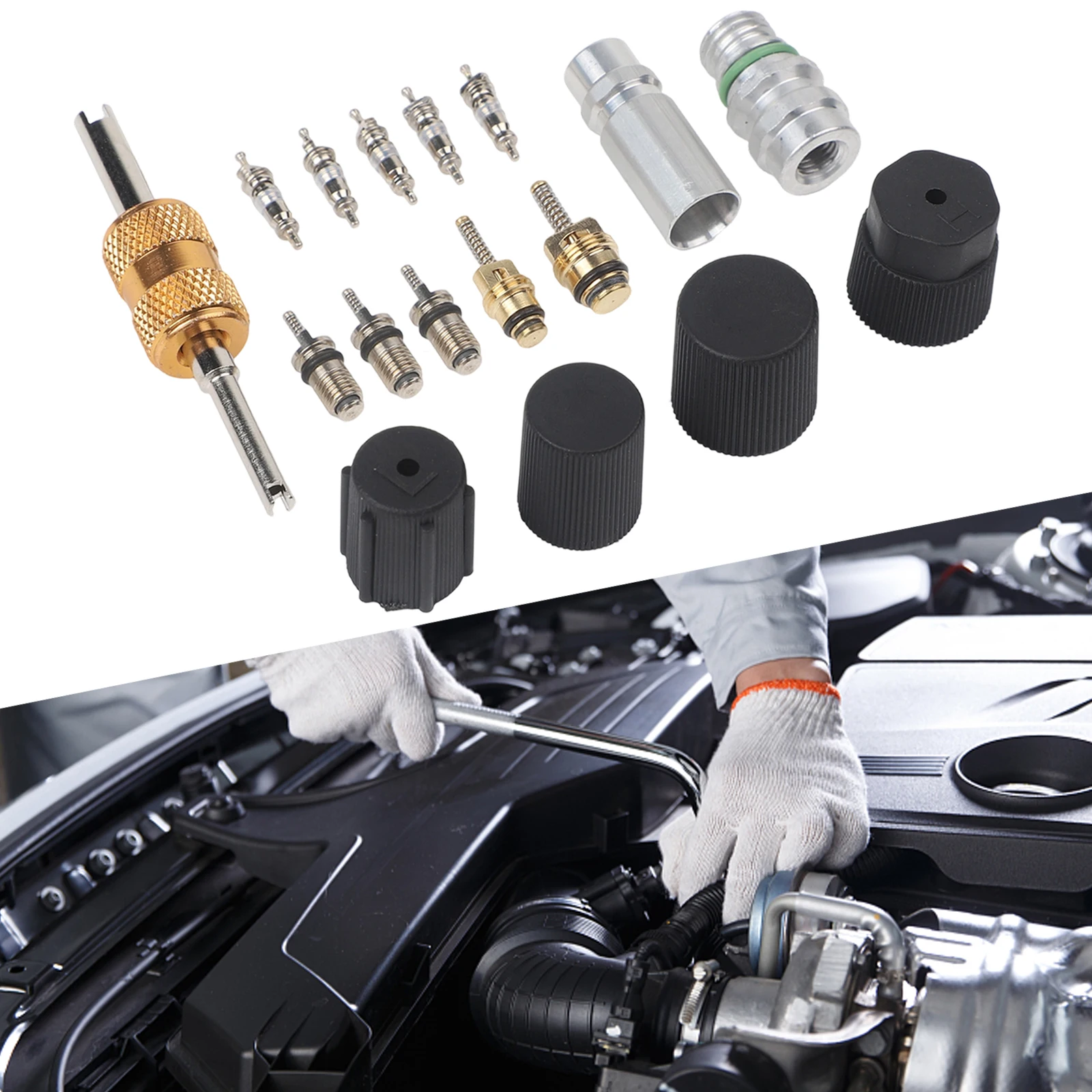 

Ремонт кондиционера Герметичное решение Ремонт автомобиля Комплект сердечника клапана кондиционера Герметичный клапан Простая установка