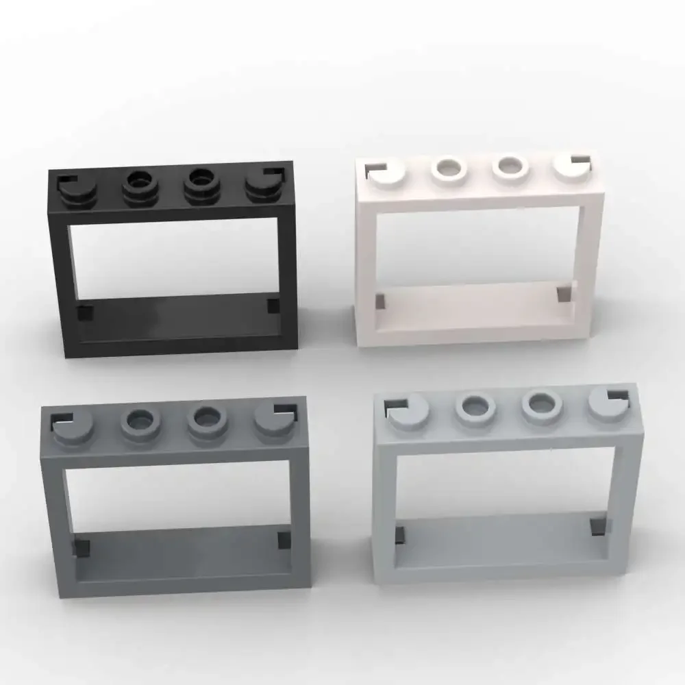 MOC 10 قطعة نافذة 60594 لا علامات تبويب مصراع التراص الطوب البديل 1x4x3 اللبنات لعبة الإبداعية الكبار الأولاد هدية عيد