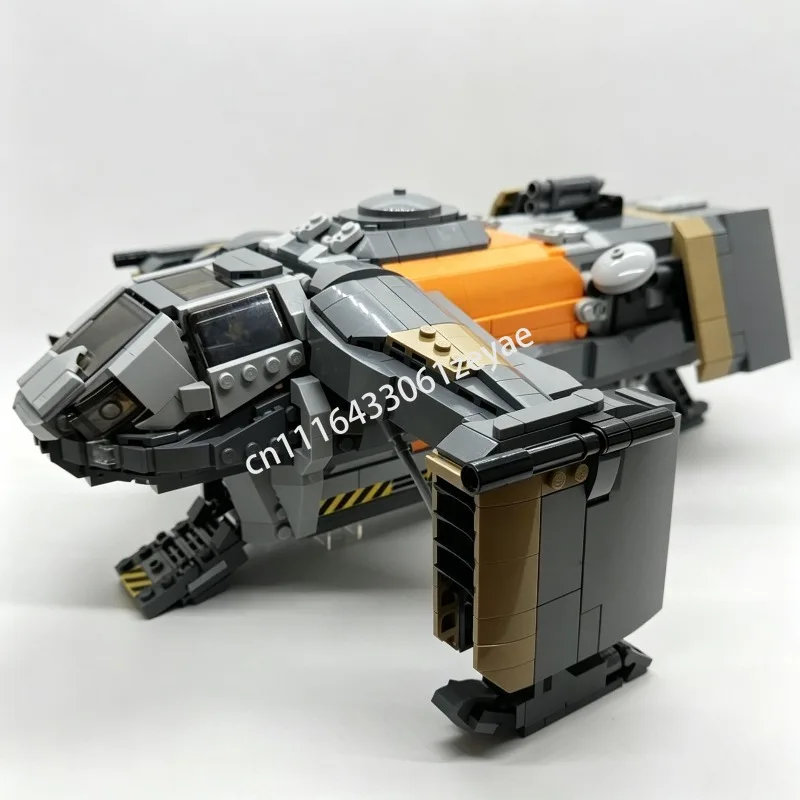 1433Parts Deep Space Exploration Craft Moc Sci Fi Vehicle Model Custom Building Blocks Assembly Educational Toy Collection Gifts