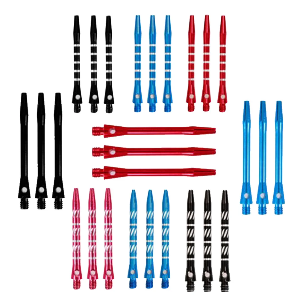 

27Pcs Aluminium Alloy Shafts Standard 2Ba Thread Medium 48Mm Size High Quality Replacement for Steel Tips Flights