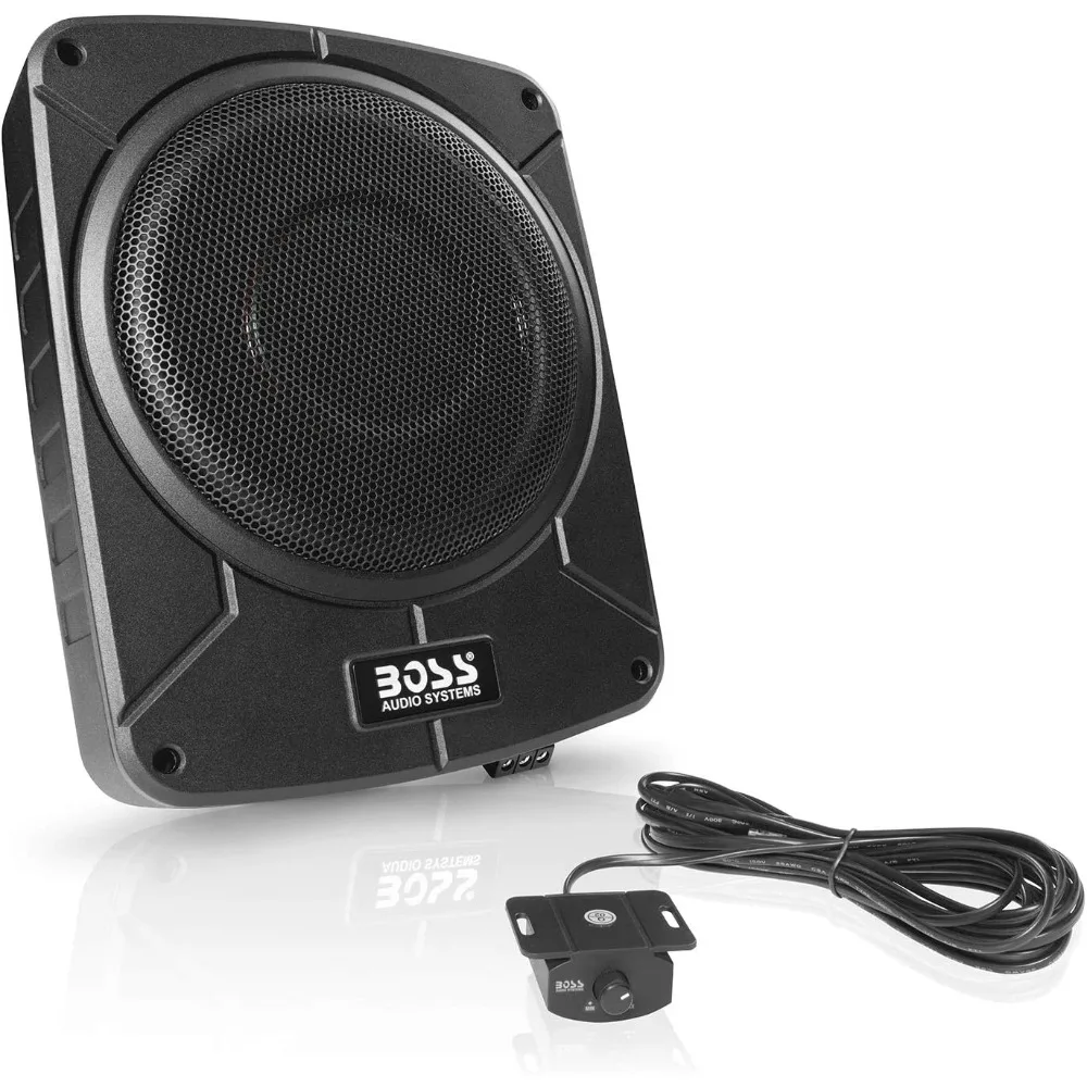 

BAB10 Amplified Car Subwoofer - 1200 Watts Max Power, Low Profile, 10 Inch Subwoofer, Remote Subwoofer Control, Great for Vehic