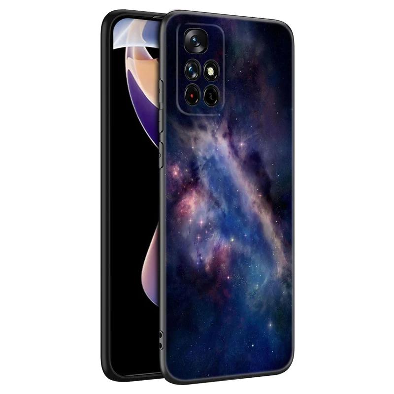 Space For Galaxy Universe Black Silicone Phone Case For Xiaomi Redmi Note 9 10 11 12 13 Pro Plus 11S 4G 11T 5G 9S 10S 12S