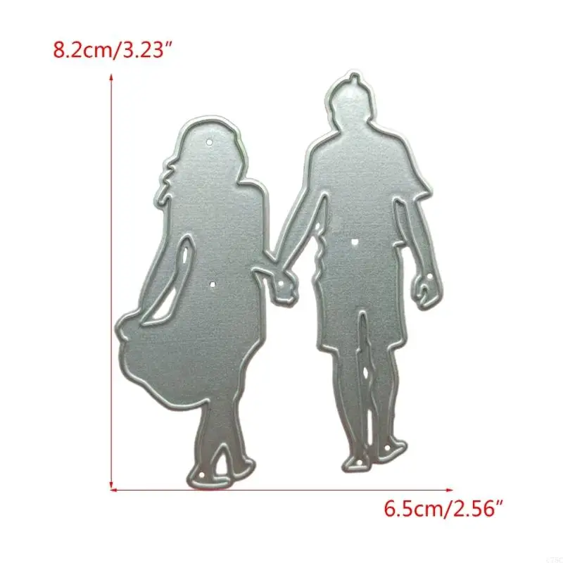 U75C Valentine Cutting Dies Walking Lover Die Cuts สำหรับ DIY Scrapmooking Paper Paper Craft