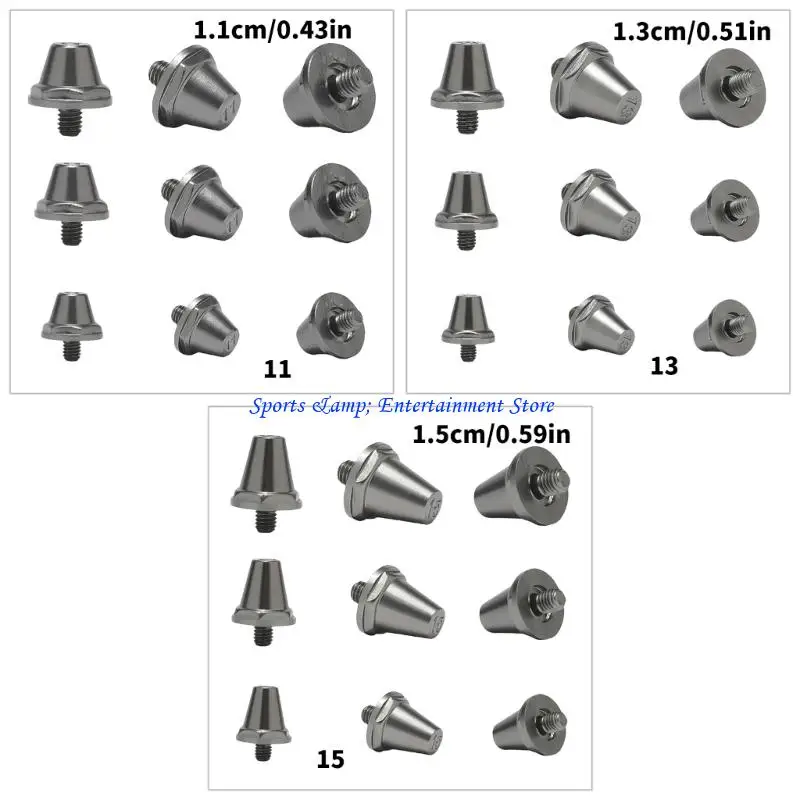 G7nf 12pcs calcio picchi chiodi sostitutivi calcio taglienti calcio in alluminio