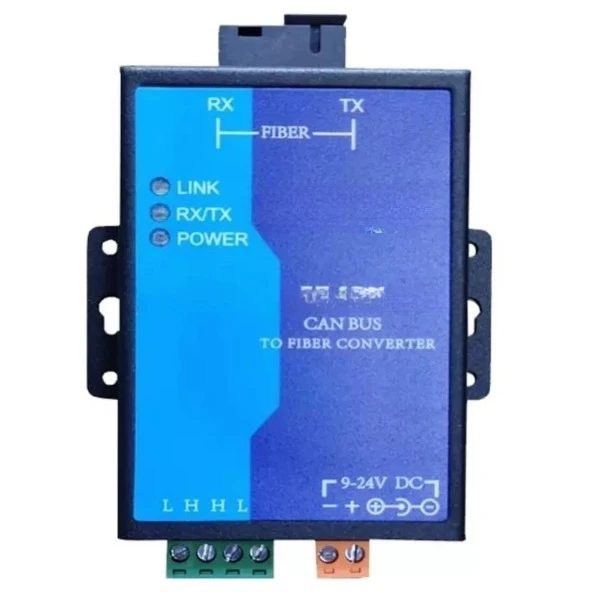2 Channels  BUS To Fiber Optic Converter Repeater 500Kbps, Customizedd Singlemode Multimode SC/FC/ST