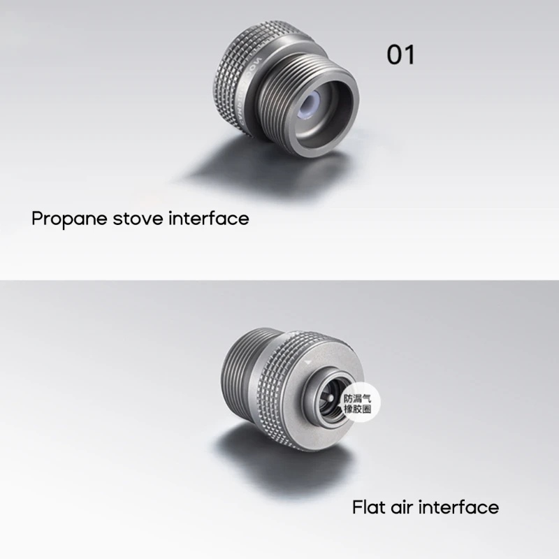 Connettore dispositivo gas propano Adattatore IPE in lega alluminio Fornello da campeggio Parte