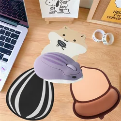 Kawaii Cut Mouse Pad Soft Nonslip Wrist Support Mouse Pad Hamster Wireless Mouse Gaming Accessories Desk Office For PC Tablet