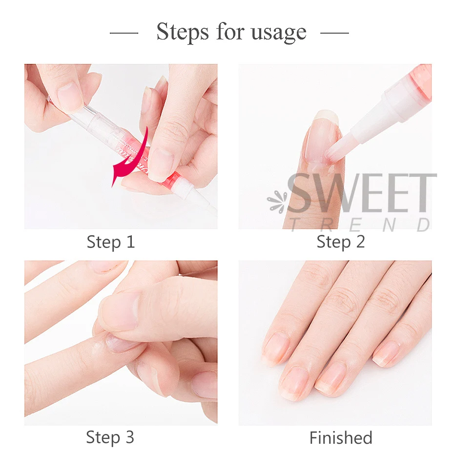 2/6 geschmack Nagel Ernährung Öl Stift Verhindern Niednagel Nagel Behandlung Nagelhaut Öl Obst Duft Nähren Haut Weichmacher finger Pflege Werkzeug