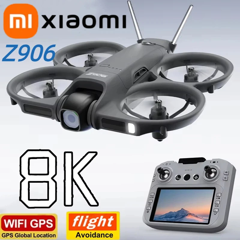 Dron Xiaomi MIJIA Z906 4K HD con Pantalla Grande de 4.3 Pulgadas, Control Remoto Inteligente para Evitar Obstáculos, Plegable, con GPS 5G RC