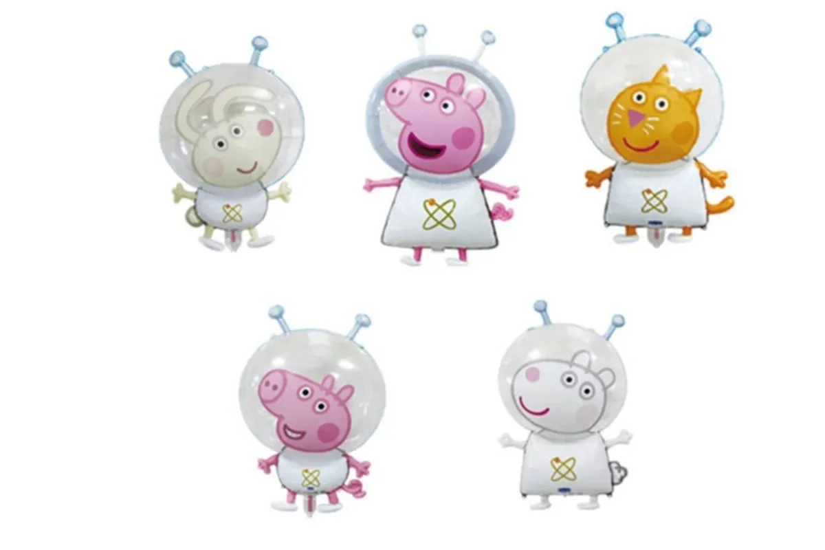 Peppa Pig Cartoon Series Balloon Set Children\'s Birthday Party Toys Decorative Aluminum Film Balloon Party Supplies