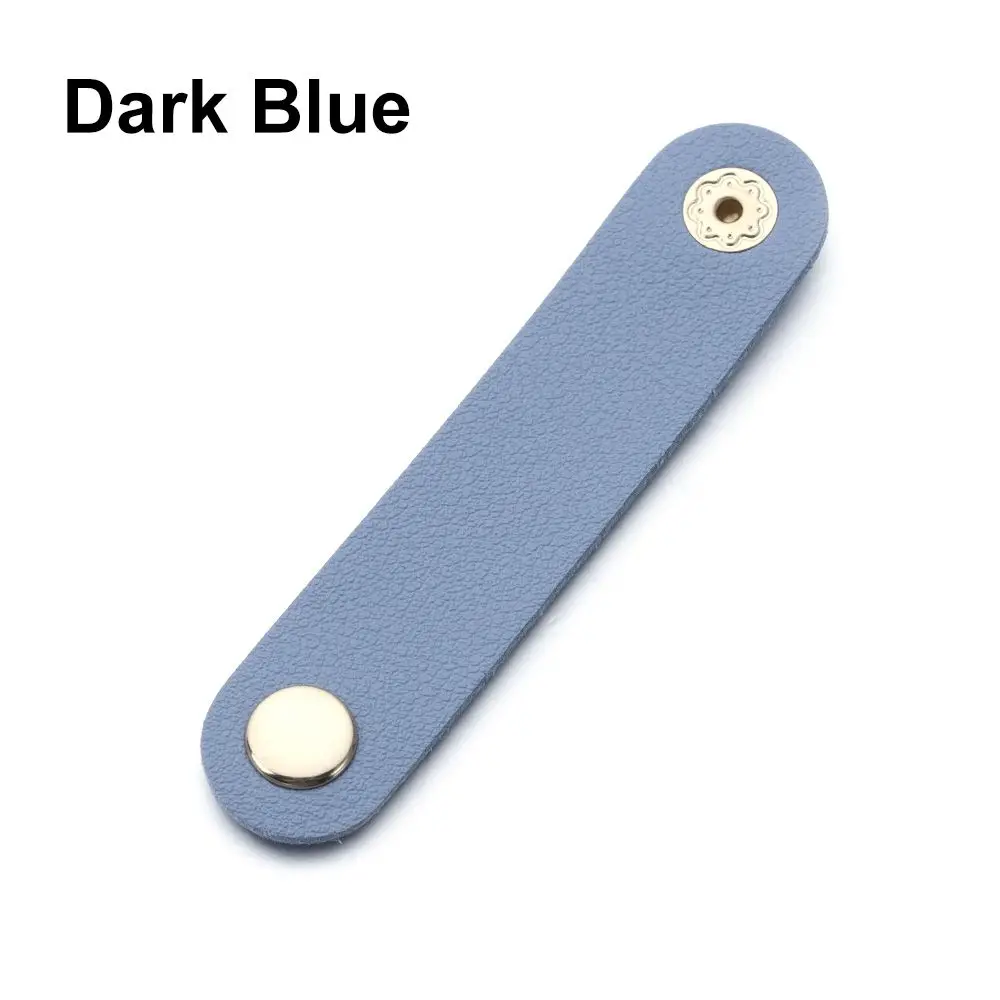 

1Pcs Leather Charger Cable Protector Desktop Storage Cable Management Cable Winder Cord Organizer Winder Tie