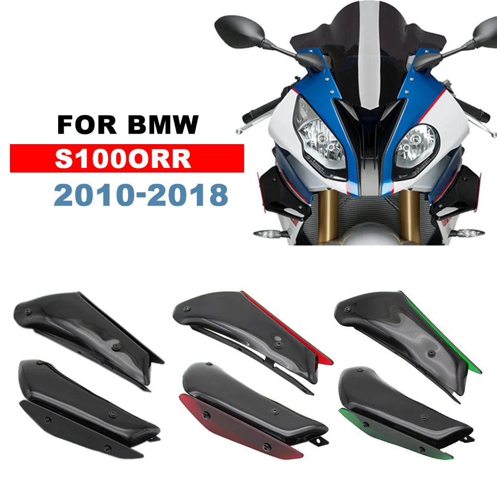 

Для BMW S1000RR S1000 RR 2010-2018 крылышки мотоцикла аэродинамическое переднее фиксированное ветровое крыло боковой обтекатель крышка прижимной спойлер