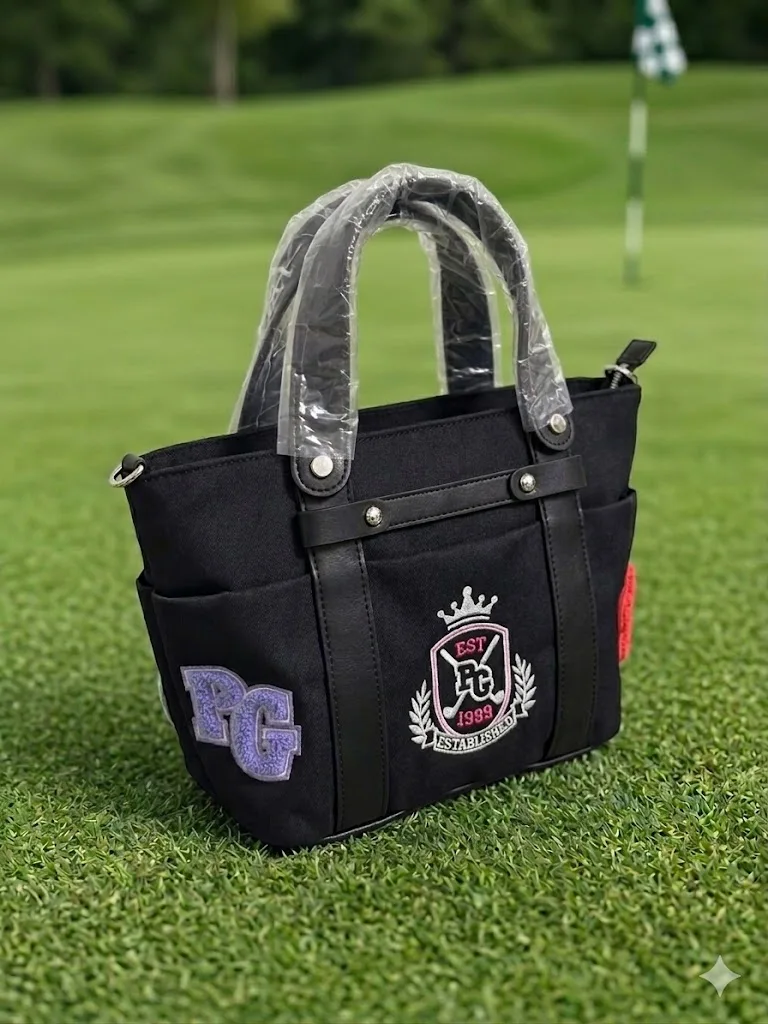 

Waterproof Golf Tote Bag for Women Black Crossbody Travel Shoulder Bag Outdoor Sports Fitness Clothing Pouch