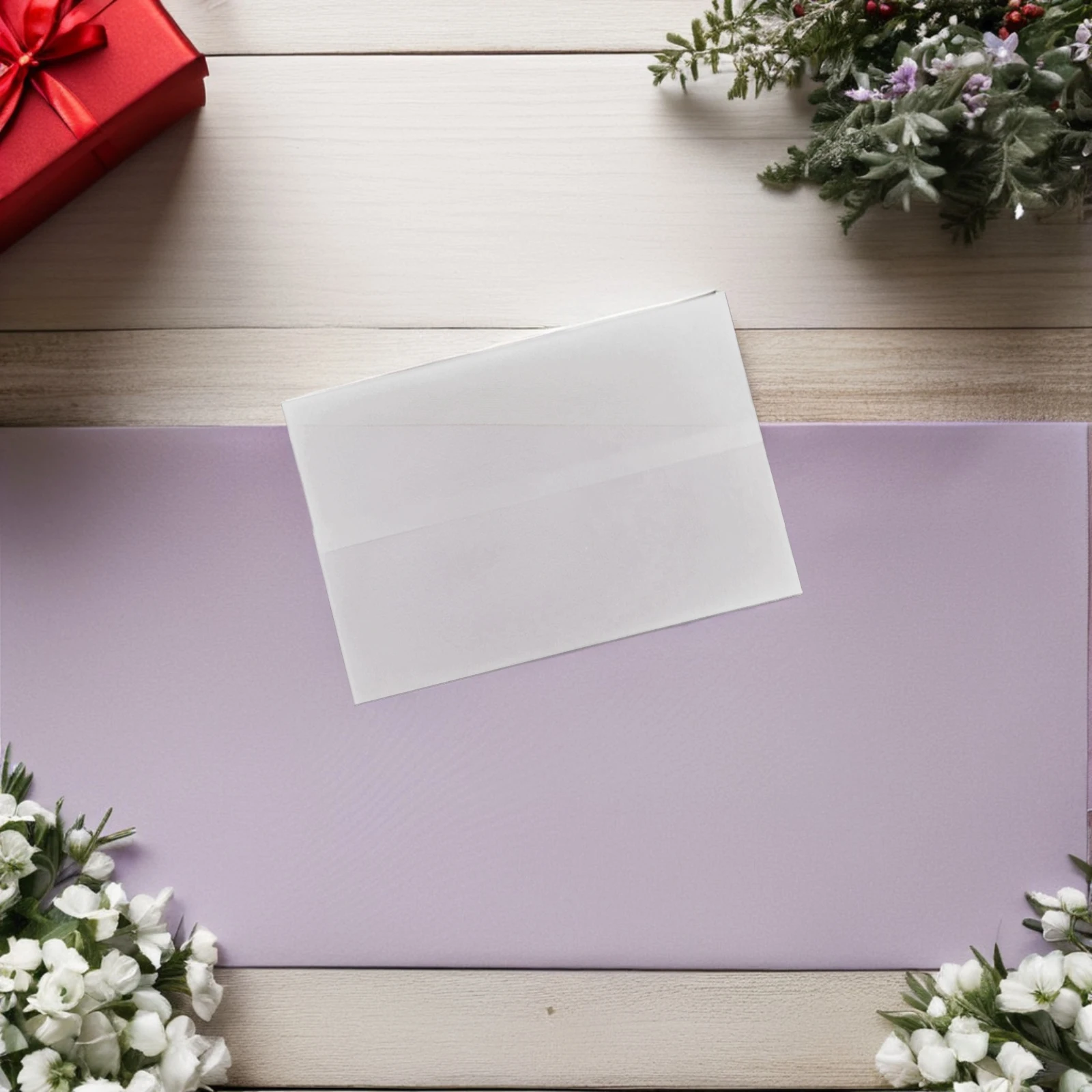 

50Pcs Tracing Paper Envelopes Translucent Design Blank Envelopes for Invitations Cards Letters Photos Home Office Use