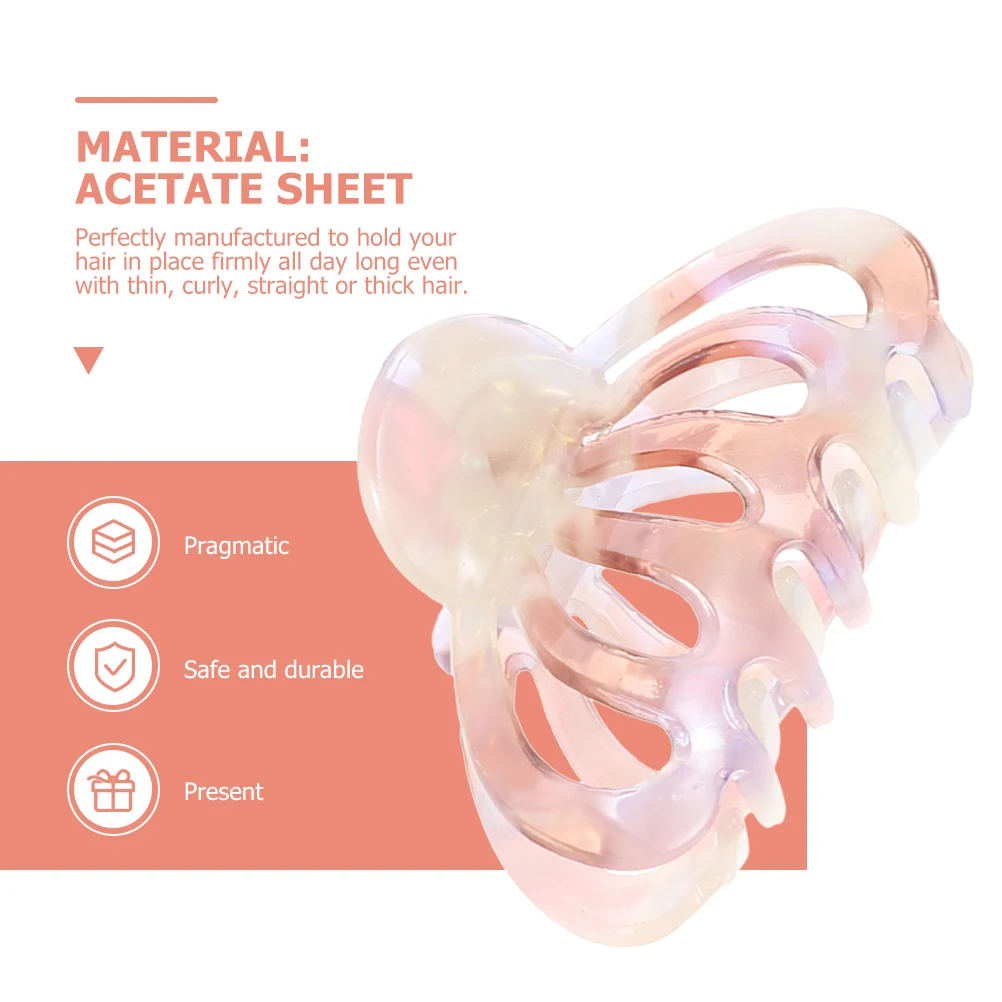 

Богемный ацетатный зажим для челюстей для женщин, нескользящая твердая фиксация, подходит для вьющихся прямых толстых тонких волос, вечерние