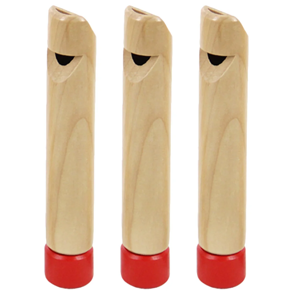 

3Pcs Kids Wooden Whistles Educational Instruments Training Hand Brain Coordination Children Musical Gifts Lightweight Portable