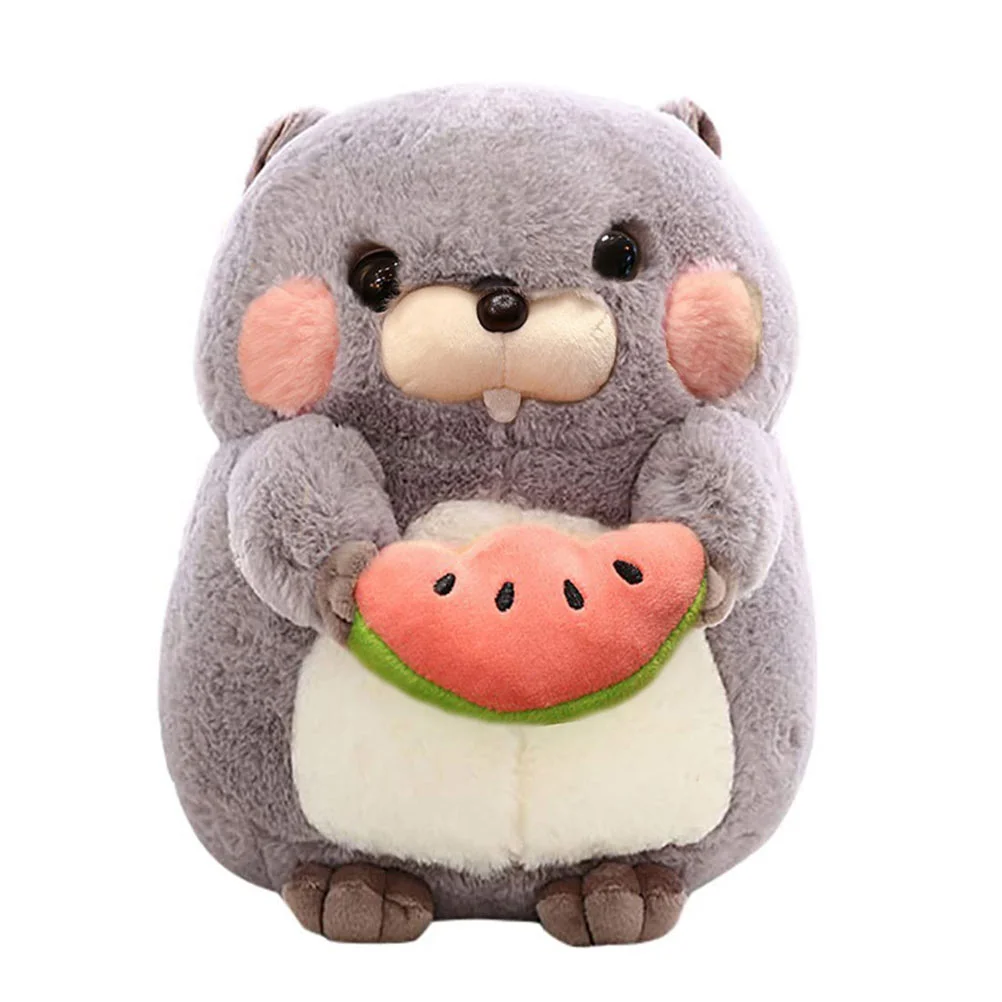 

Toys Childrens Groundhog Stuffed Cartoon Animal Baby 14X14CM Pillows Plush Grey