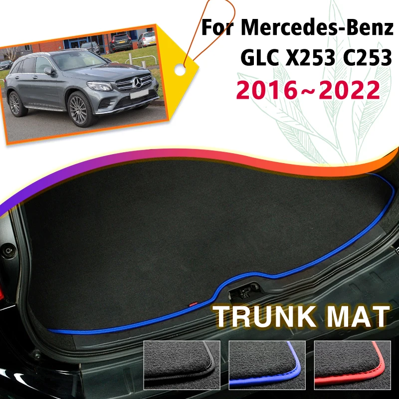 

Car Trunk Mats For Mercedes-Benz GLC X253 C253 2016~2022 Boot Cargo Liner Tray Rear Trunk Luggage Carpet Pads Auto Accessories