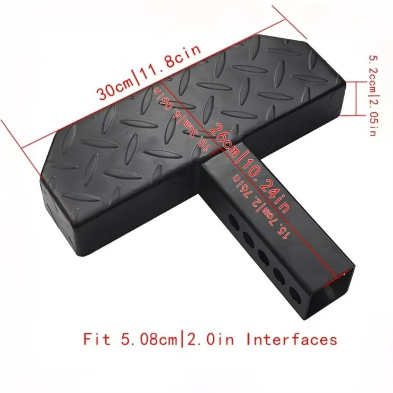Pickup Rear Hitch Step Square Receiver Mount Foot Pedal Offroad Vehicle Access Step