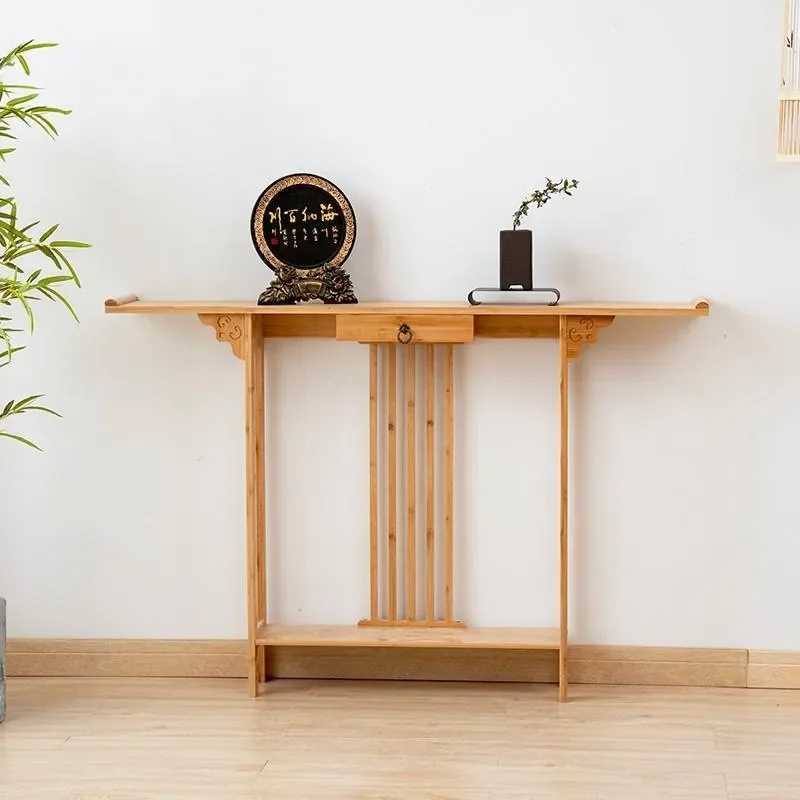 for Entrance Table Household Simple Narrow Strip Desk End View Table Against Wall Light Luxury Entrance Hall Console