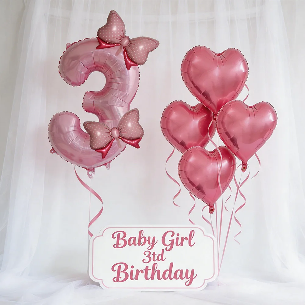 Rosa Schleife Party-Deko Rosa  – Confetti Balloon Set Bewertung und Preis