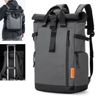 Bolsa de viaje para hombre, mochila para ordenador portátil de 15,6 pulgadas, impermeable para exteriores, Camping, senderismo, escuela, mochila de negocios universitaria