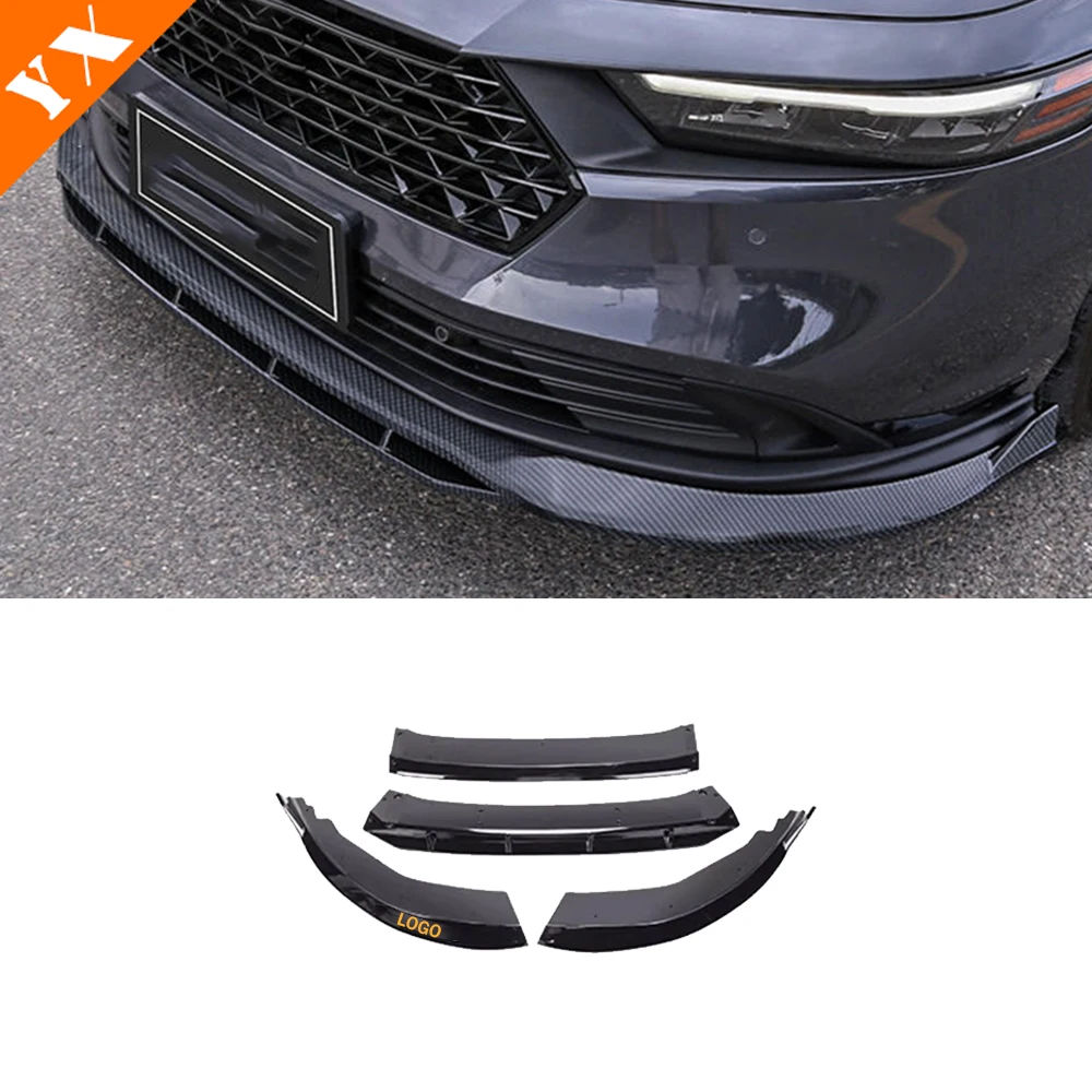 For Honda Accord 11th Gen 2023-2024  Exterior Accessories Carbon Trim Car Front Shovel Front Lip Front Bumper Protector Anti Hit