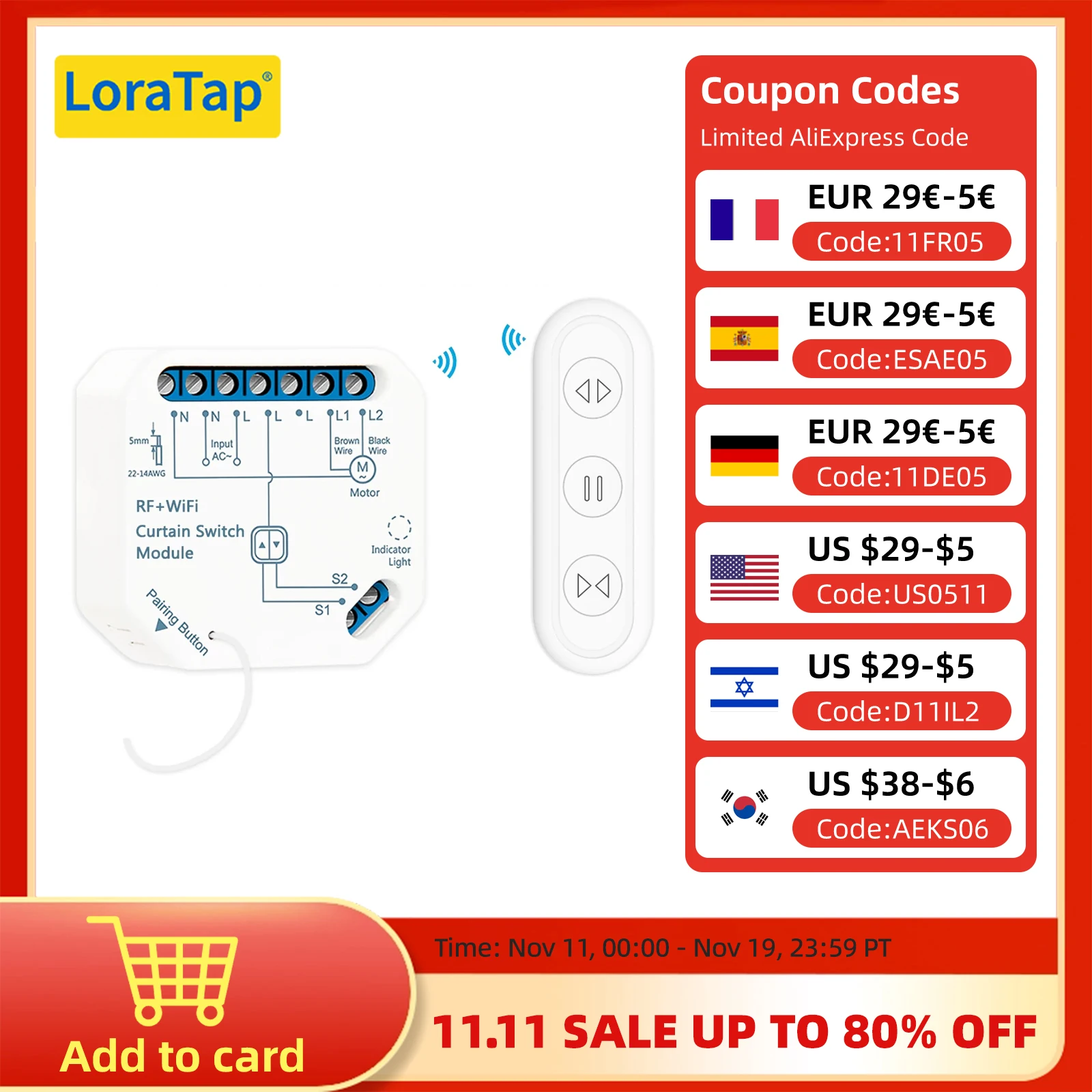 Interrupteur Wifi Intelligent de Volets Électriques, Télécommande de Volet Motorisé, Tuya Smart Life, Google Home, Alexa, Echo, Maison Connectée