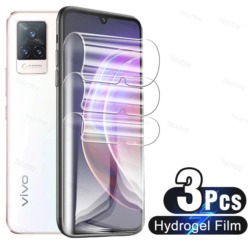 Защитная пленка для Vivo V21 V20 SE V23E V19 V17 V15 V11i, Гидрогелевая пленка для экрана Vivo Y33S Y19 Y12S Y12A S1 Pro, 3 шт.