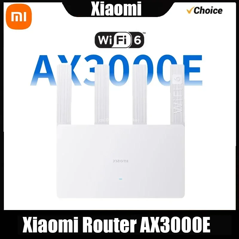 

Маршрутизатор XIAOMI AX3000E WiFi6 2976 Мбит/с, 2,4G/5 ГГц, Puertos Duales DAN/LAN, Procesadores Qualcomm, Red De Malla De Memoria De 25