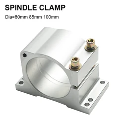 Aluminum CNC Spindle Jig ID 80 85 100mm Z-Axis Router Mounting Bracket For CNC Engraving Milling Machine Spindle