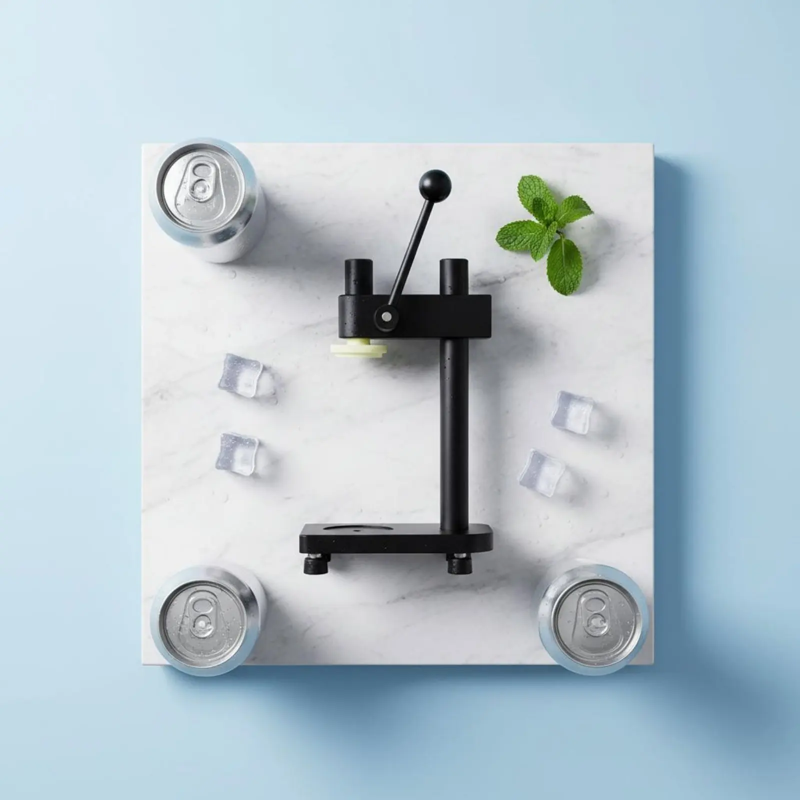 

Frothy Tea Can Sealing Machine Easy Function Manual Can Seamer Packaging Equipment Height Adjustable Aviation Aluminum Frame