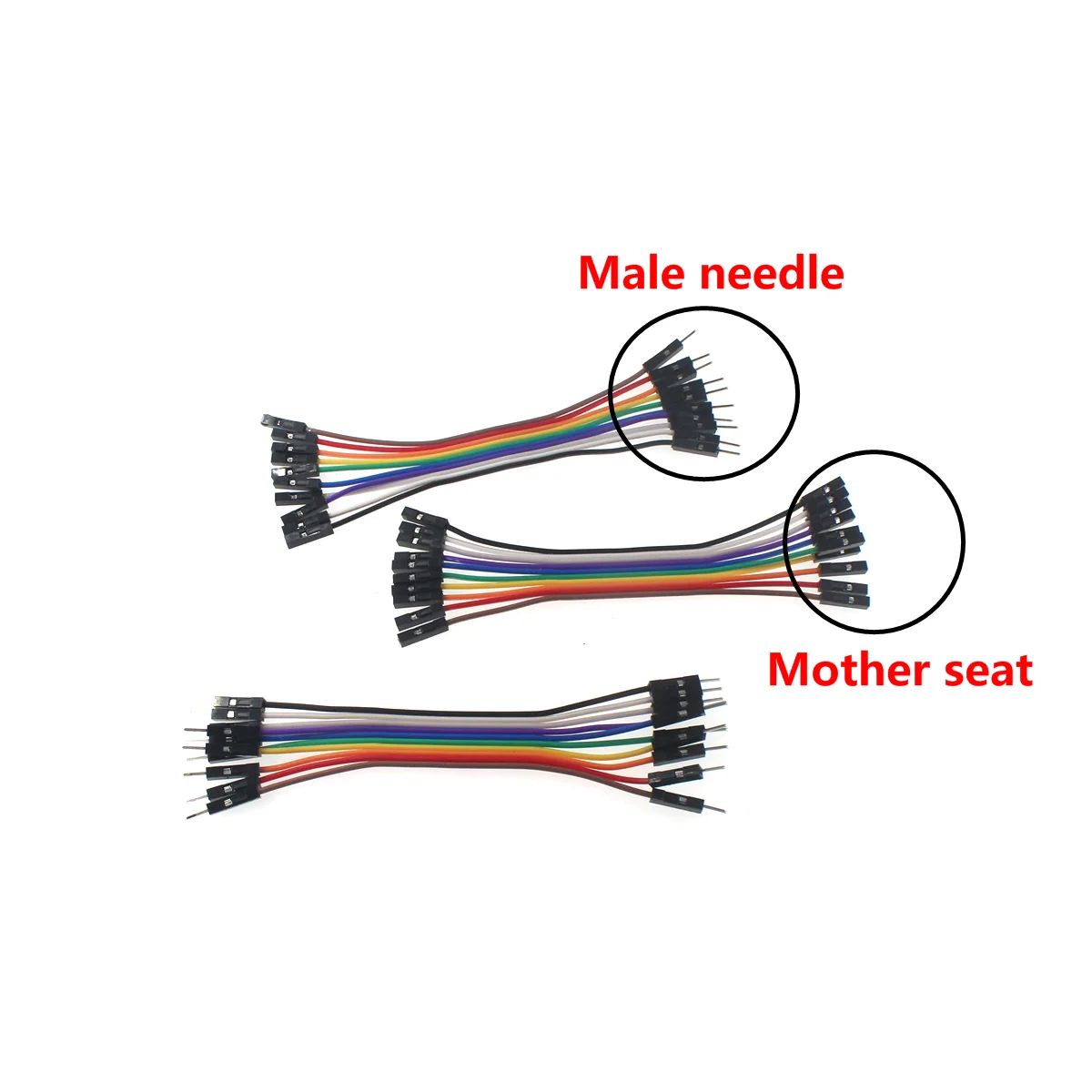 5PCS Dubang Line 20cm 1P/2P/3P/4P/5P/6P-20P Mother-to-mother Electronic Wire Extension Cable.