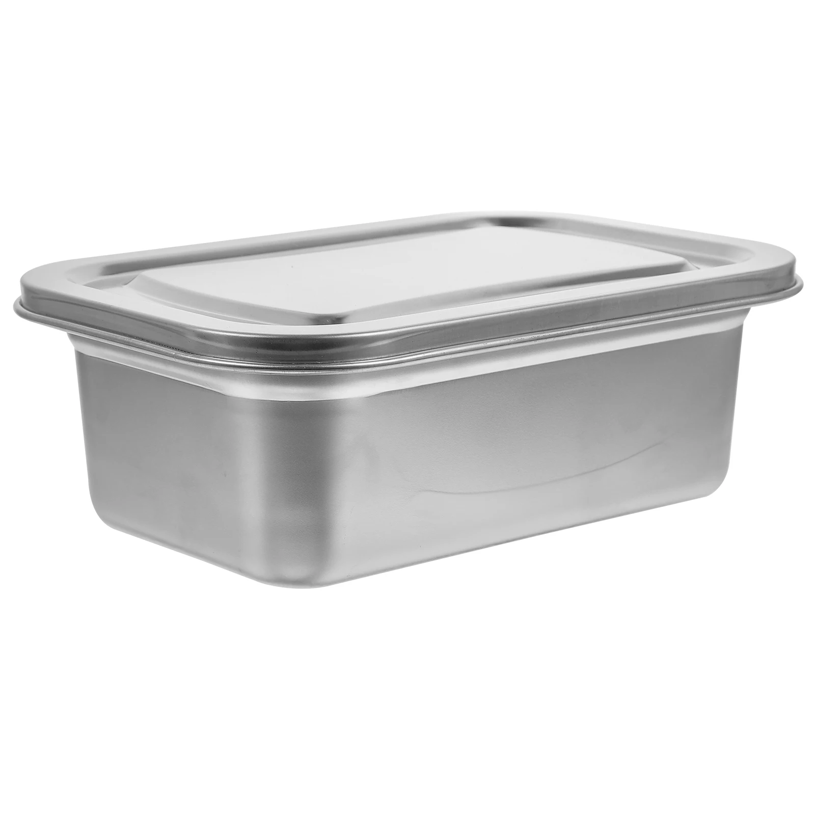 

1pcs Ice Cream Box Stainless Steel Container Freezer Storage Reusable Keeper Preservation Kitchen Supplies Containers Boxes