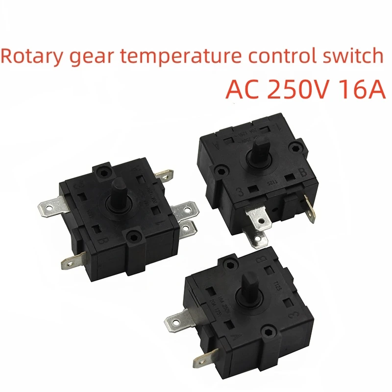 

1PCS Electric Room Heater Position 2Pin 3Pin 5Pin Rotary Switch Selector AC 250V 16A Radiator