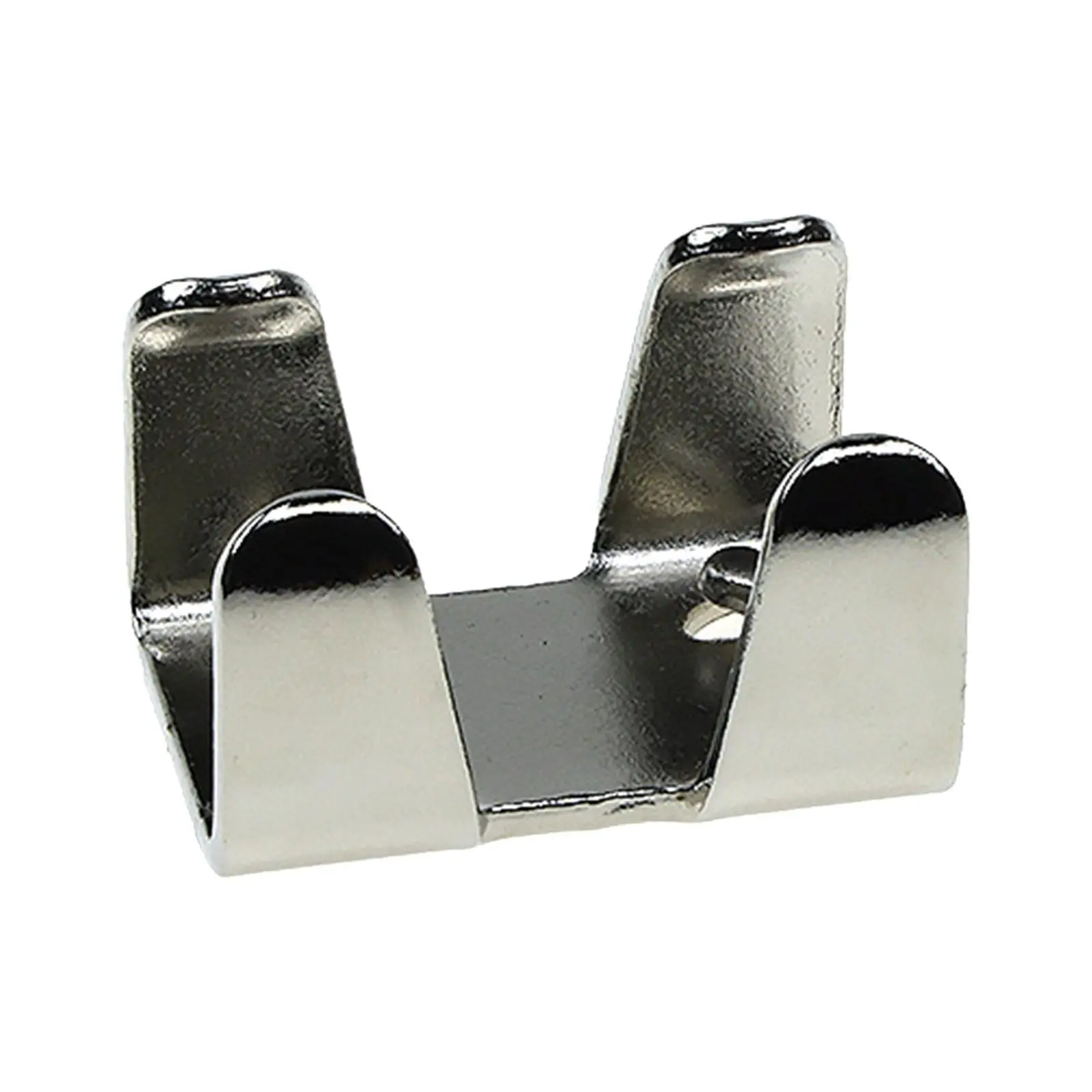 Iron Plated Double Rope Clamps 27mm Inner Width Metal Clip Hardware for Securing Horse Dog Braided Rope