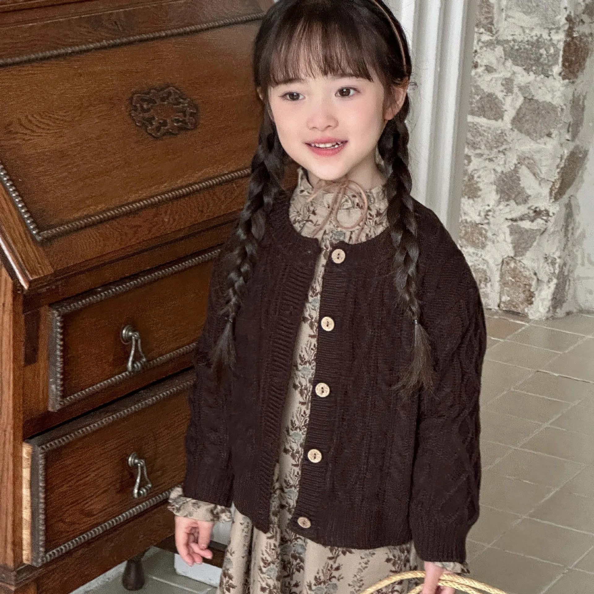 

Knitted Cardigan Coat Fashionable Simple Solid Color All-match Autumn New Casual and Comfortable Knitted Cardigan