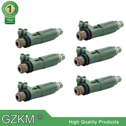 SET 6 x Fuel injectors NOZZLE INJECTION For Toyota Land Cruiser FZJ7# 70 FZJ10# 100 105 OEM 23250-66010 2320966010 23209-66010