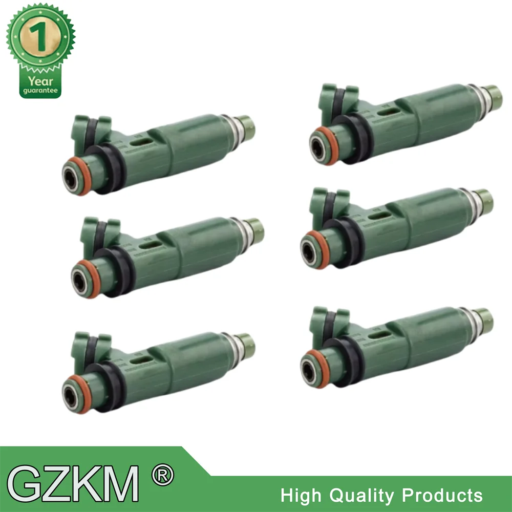 SET 6 X Fuel Injectors Nozzle Injection OEM 23250-66010 2320966010 23209-66010 For Toyota Land Cruiser FZJ7# 70 FZJ10# 100 105