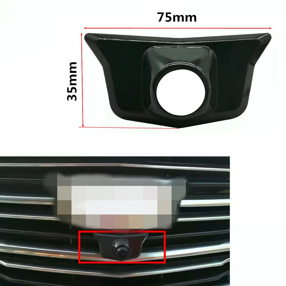 YIFOUM Car Front View Positive Logo Camera Bracket Shell Frame Housing For Cadillac XT5 2016 2017 2018 2019 2020