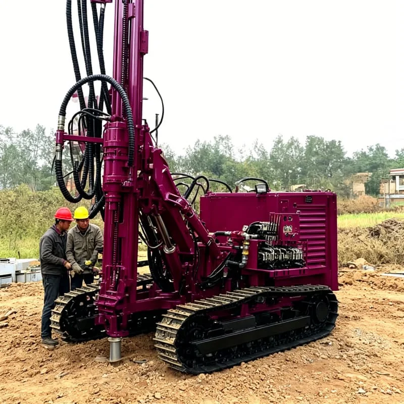 DTH Borehole Truck Rig Vehicle Mounted Percussion Drill Machine Custom High Air Pressure Hard Rock Water Well Geothermal Mining