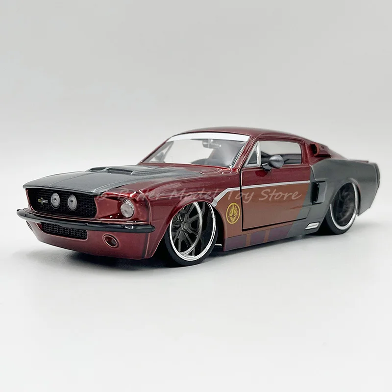 1:24 Diecast Metal Car Model Toy 1967 Shelby GT500 Miniature Replica For Collection