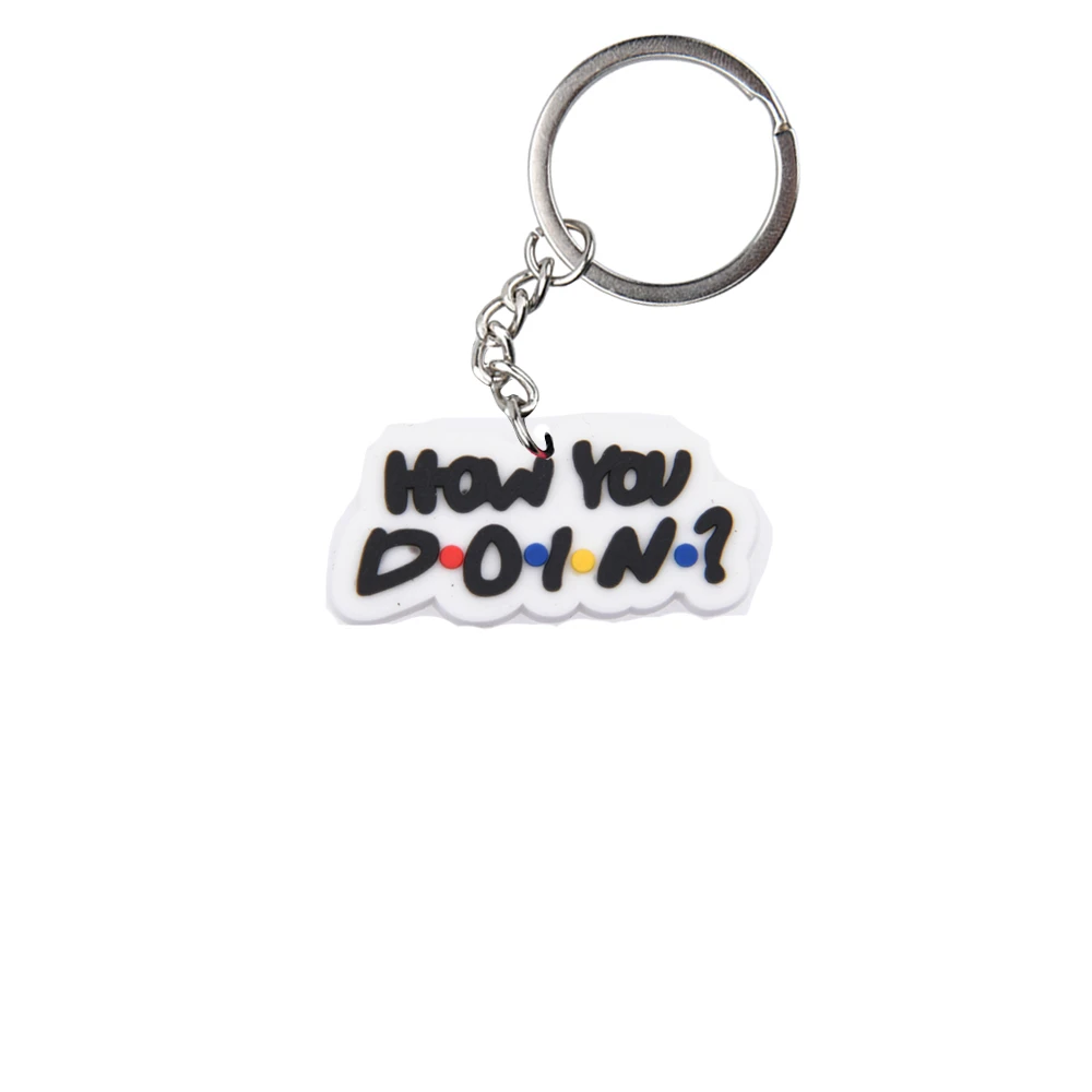 Classic American Drama Keychains Friends Joey Keyrings Kids Smelly Cat Unagi Central Perk Key Chains For Friends Gifts