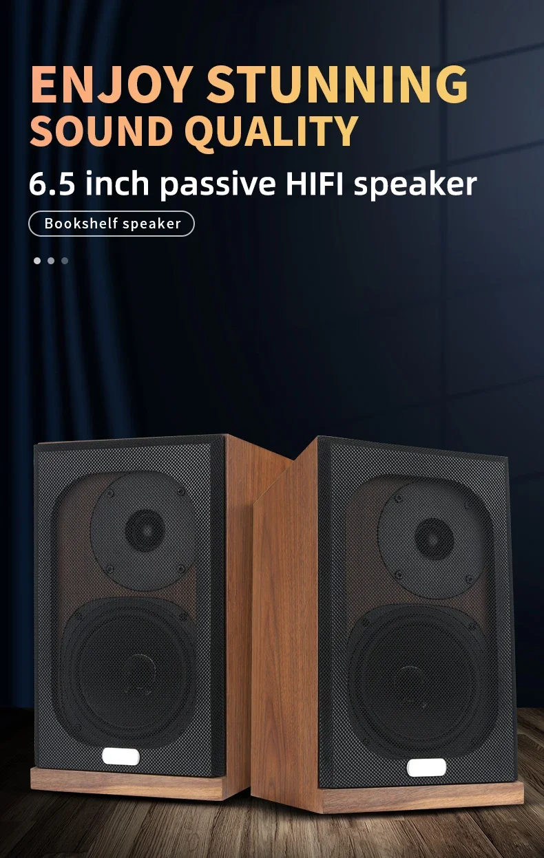 

TLF Xtuga BT2 HiFi пассивный полочный динамик 100 Вт 6,5 дюйма НЧ-динамик Высококачественный звук деревянный корпус 4 Ом импеданс для дома Thea